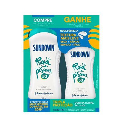 Sundown KIT FPS50 Praia e Piscina 200ML+SUNDOWN FP