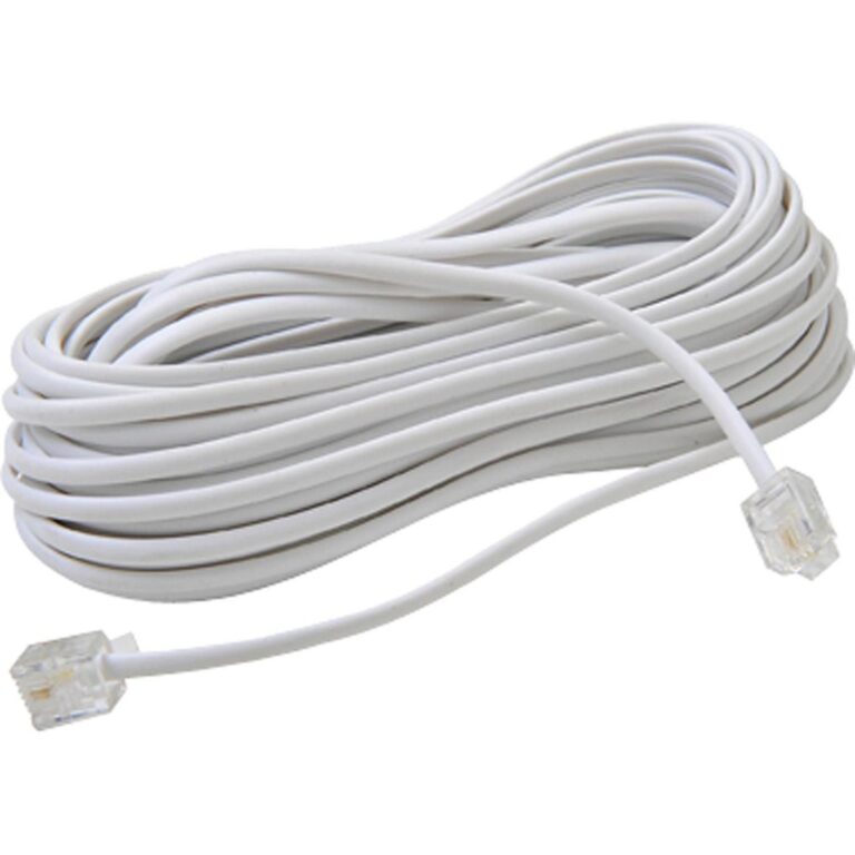 Fio Para Telefone Cabo Telefônico Rj11 Cor Branco