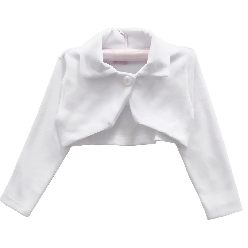 Bolero Infantil Festa Menina Plush Vários Cores E Modelos