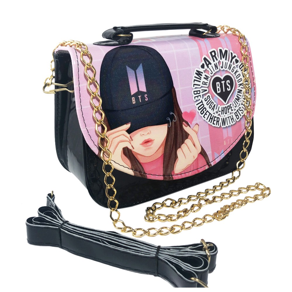 Bolsa Ombro BTS Meninas Super Estilosas Dia Das Crianças