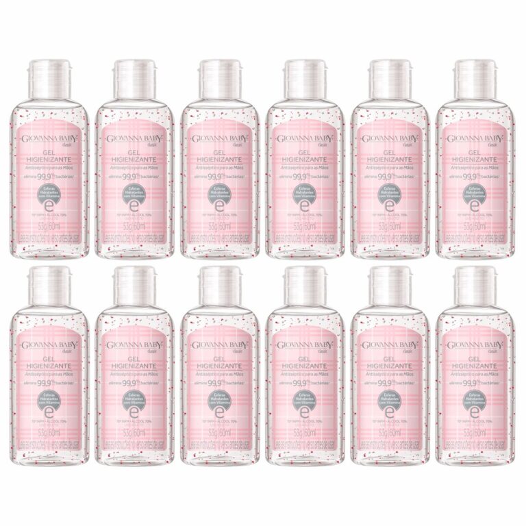 Kit Giovanna Baby Classic 60ml Álcool Em Gel Higi