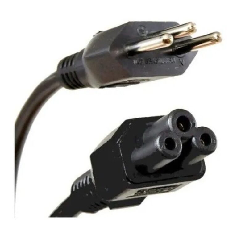 Cabo de Força tripolar para Notebook, 3 pinos, Co