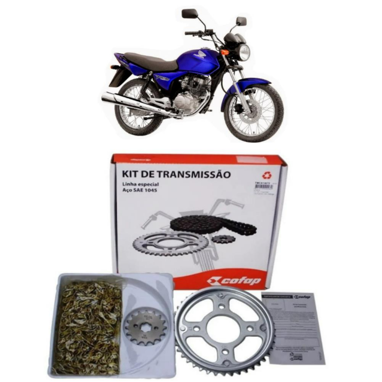 Kit Relação Transmissão Tração Honda Cg Titan