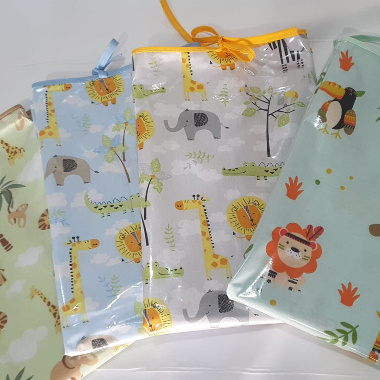 Trocador Portatil para Bolsa Bebê Menino Azul Mar