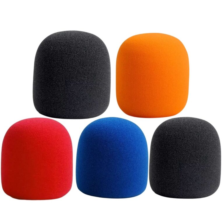 Kit 5 Espumas Coloridas Para Microfone Condensador