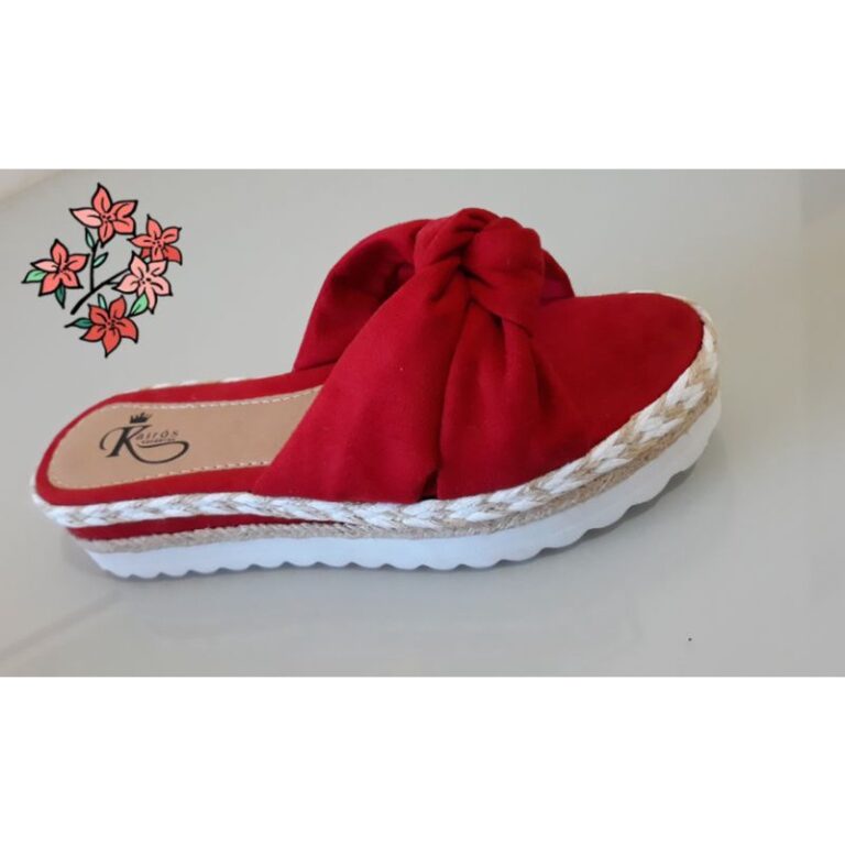 sandália tamanco de nó tratorada