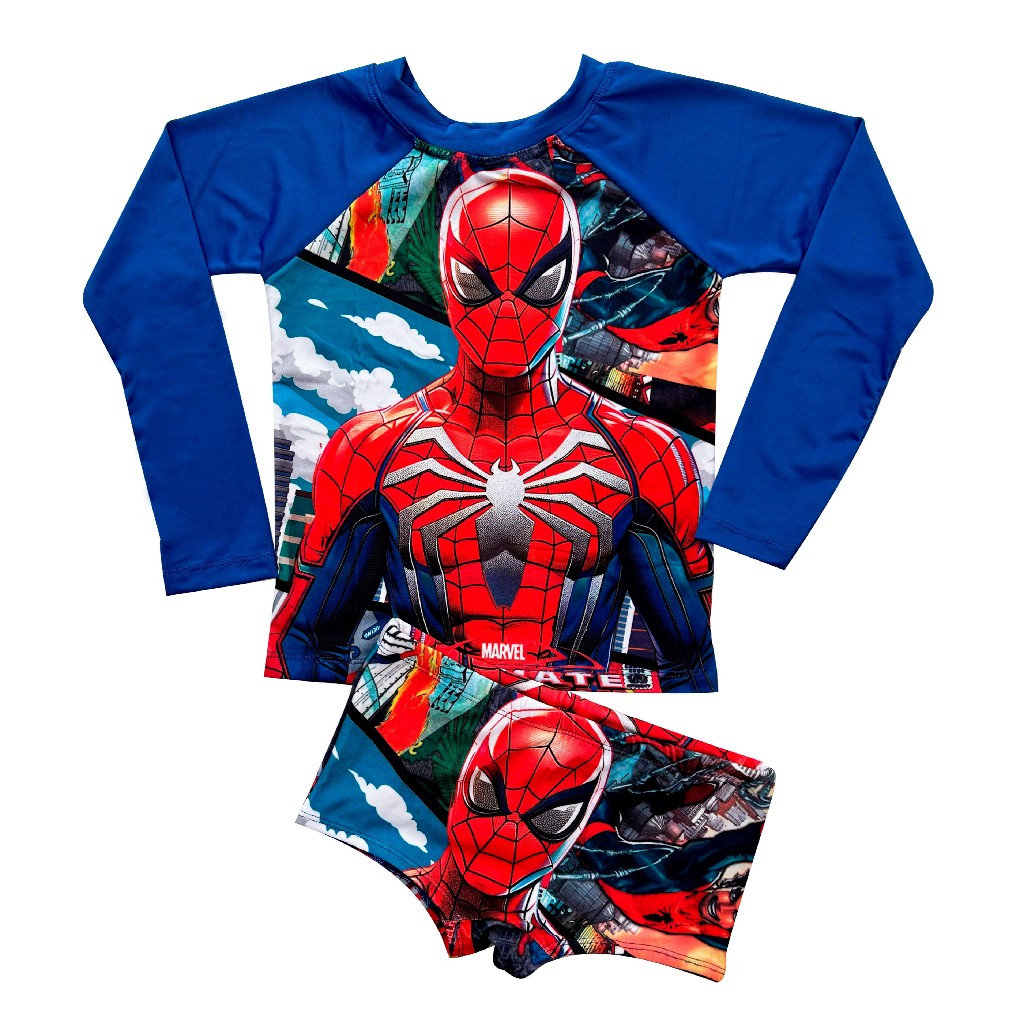Sunga Infantil Blusa Térmica Proteção Solar Uv50 Kit Praia