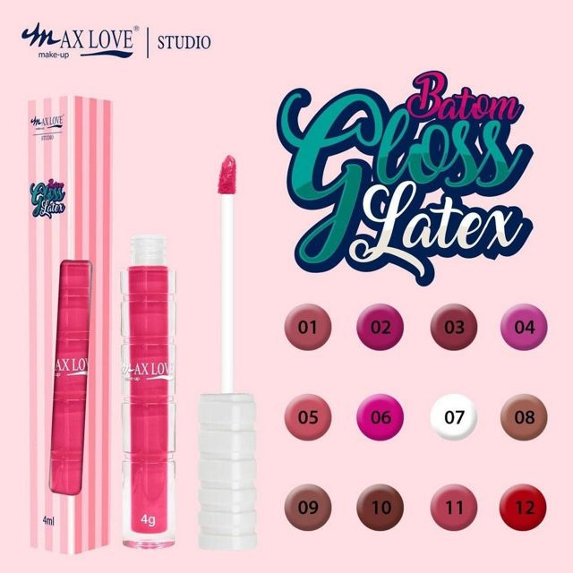 Batom Gloss Latex – Max Love