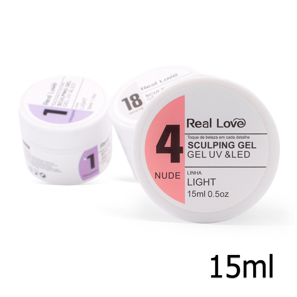Gel de Alongamento 15ml – Linha Light – Real Love