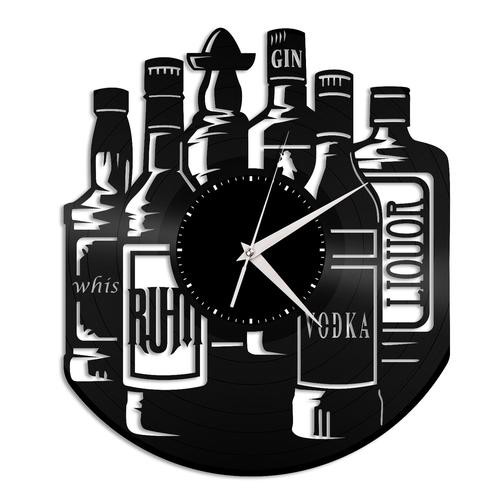 Bebidas – Relógio Disco De Vinil Decoraçã