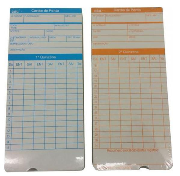 Cartão De Ponto Relógio Cartográfico /m2 Md01 &