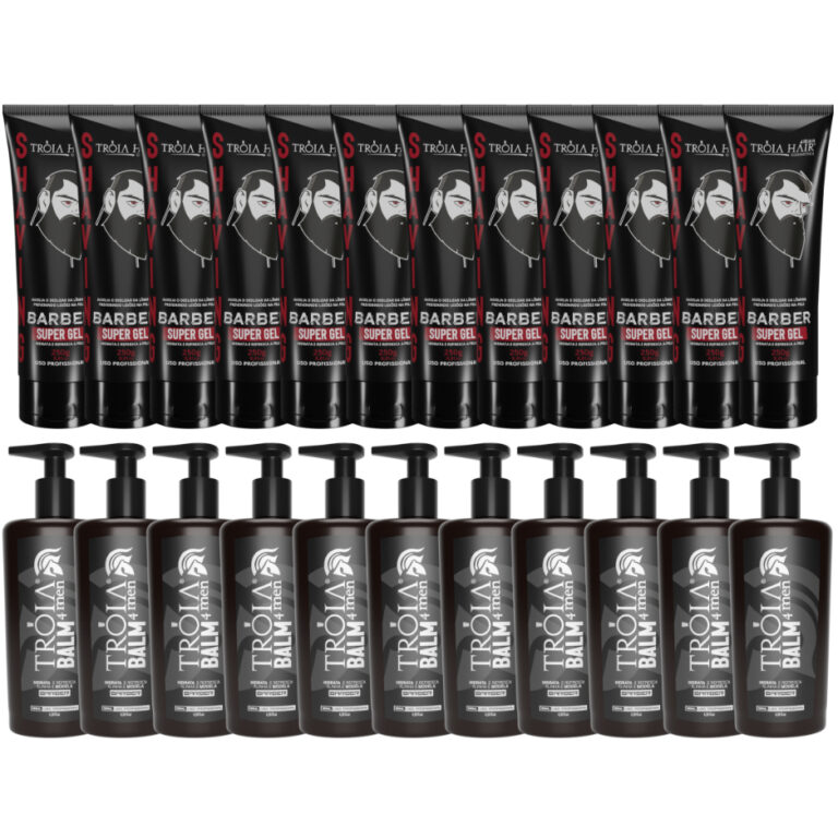 Conjunto For Man 12 Shaving 250g + 12 Balm Para Ba