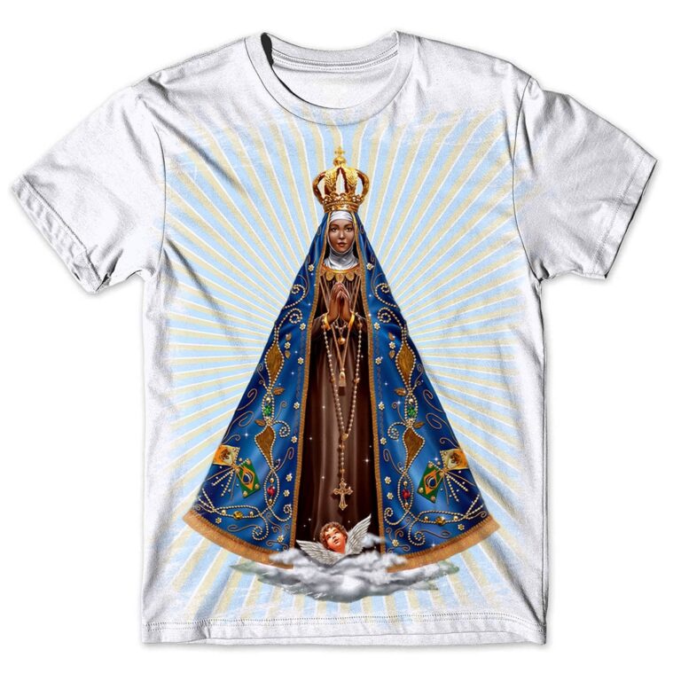 Camisa Camiseta Masculina Nossa Senhora Aparecida 