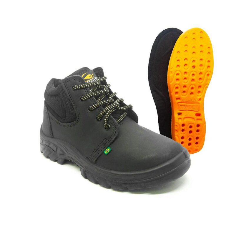 Botina de Segurança Couro Ecosafety PS 139 CA 406