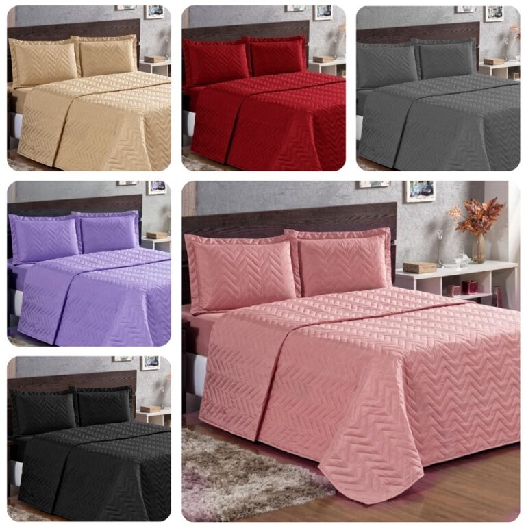 Kit Colcha Cobre Leito solteiro casal queen Dupla 