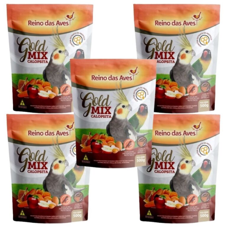 KIT CALOPSITA GOLD MIX 500g 5un – Reino das 