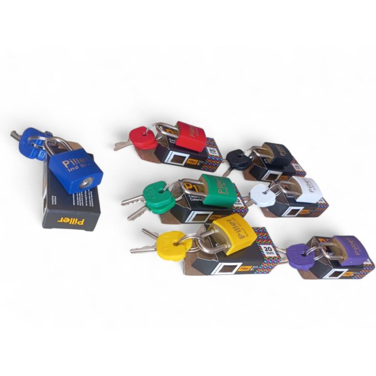 Cadeado Colorido 20mm pequeno Piller Blister para 