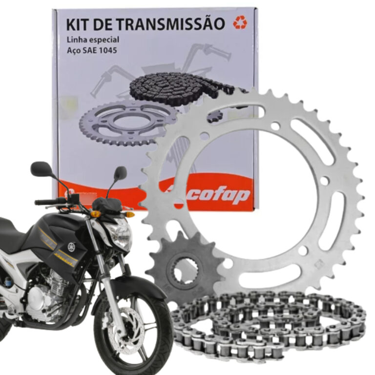 Kit Relação Transmissão Tração Yamaha Fazer 2