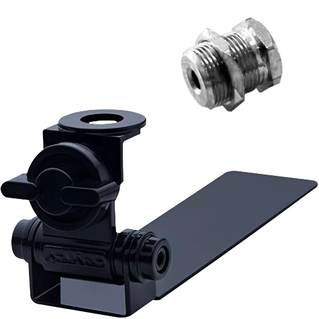 Suporte Bi-Articulado para Antena Móvel Carroceria Caçamba Pickup Caminhonete Camionete + Parafuso F