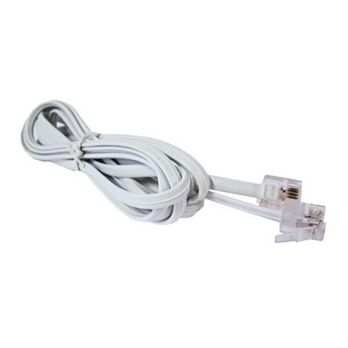 Fio Para Telefone Liso Para Modem, Fax Com Plug Rj