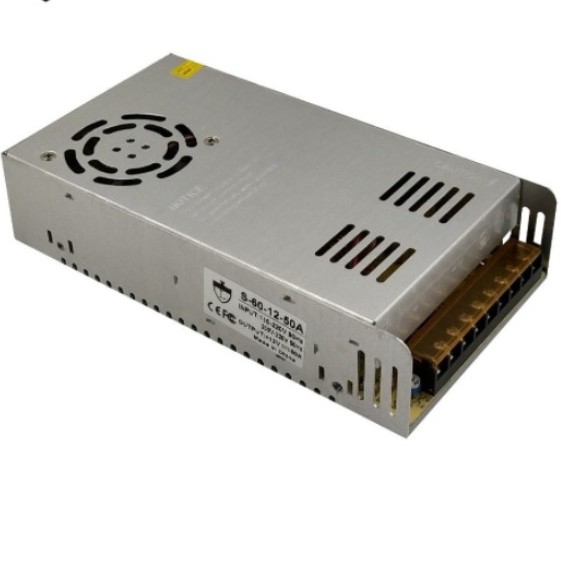 Fonte Chaveada 50A 12V 600W Bivolt Som Câmeras Cf