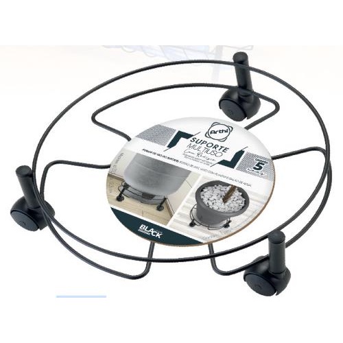 BLACK – SUPORTE MULTIUSO C/ RODIZIOS –