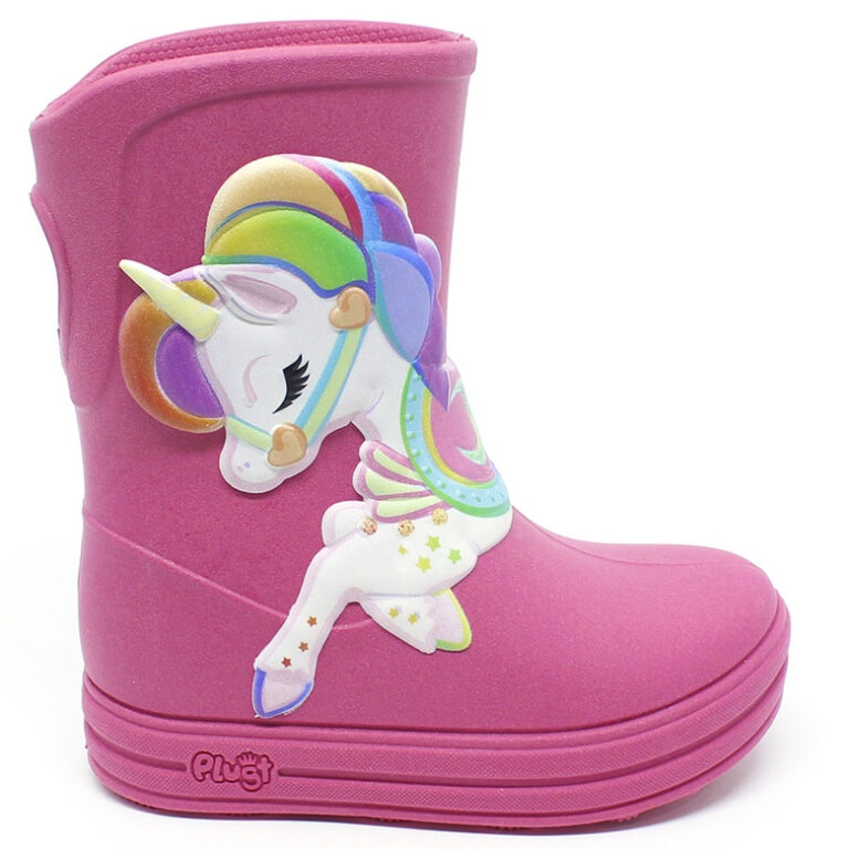 Galocha Bota de Chuva Infantil Plugt Menina Confor