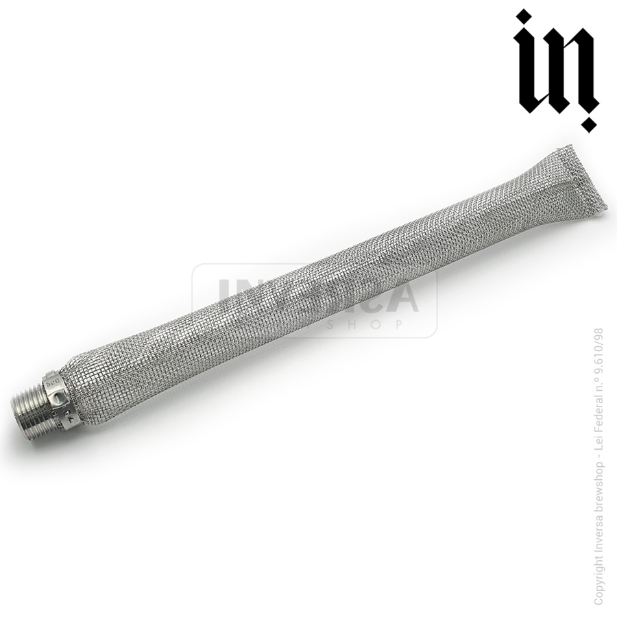 Filtro Bazooka Cerveja Em Inox Bazuka Bazuca – 1/2 – 30 Cm