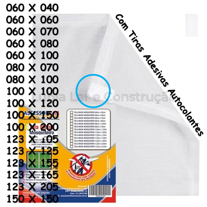 Tela Mosquiteiro Anti-inseto Magik Lavável Branca