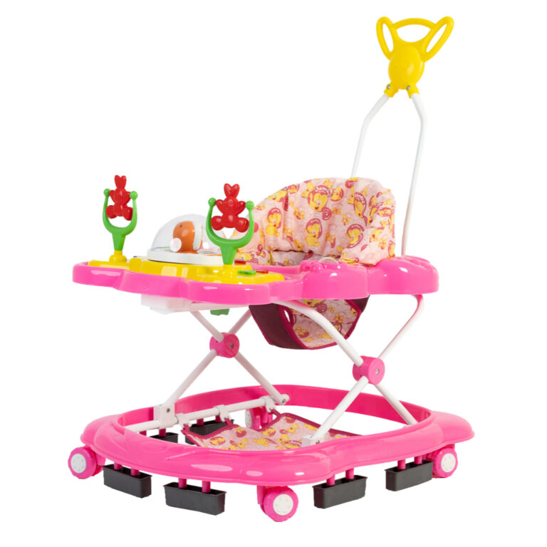 Andador Musical Megaluxo Infantil Rosa Jumbobaby