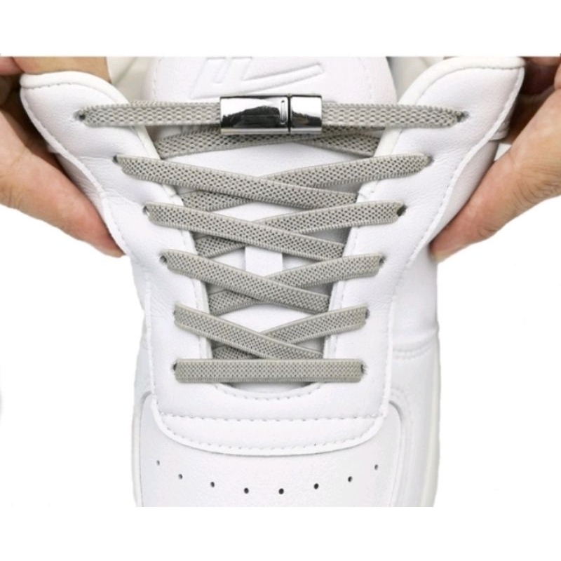 Cadarço elástico com presilha não precisa amarrar