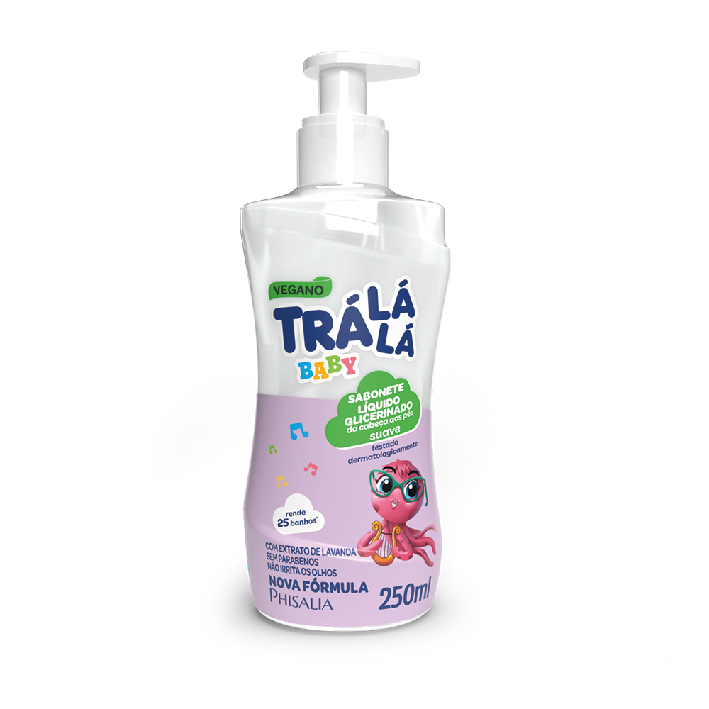 Sabonete Líquido da Cabeça aos Pés Trá Lá Lá Baby – Suave (250ml)