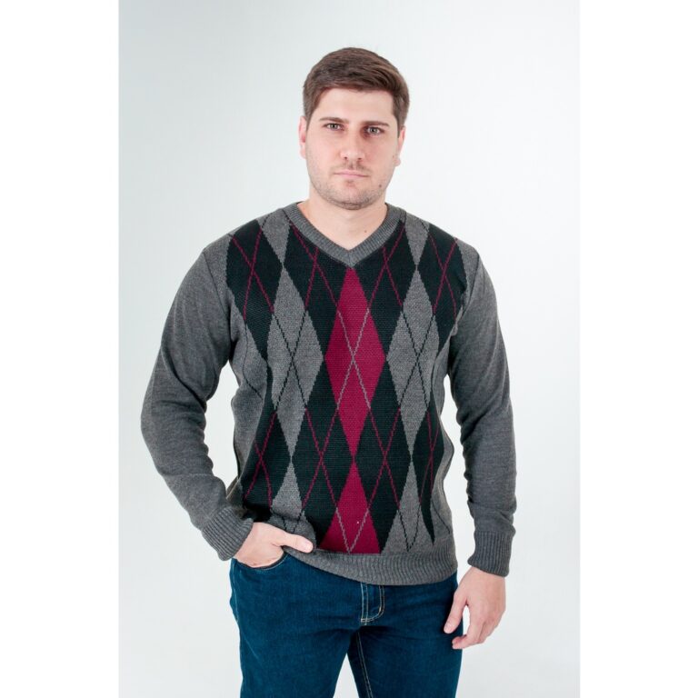 Suéter escoces trico masculino
