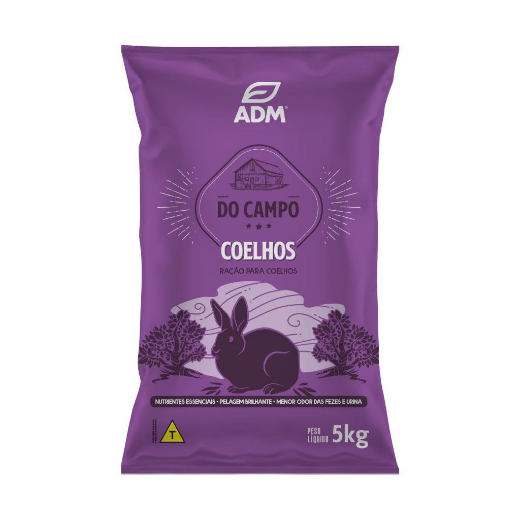 Ração Natural Adm Presence Para Coelhos Reduz Odor De Fezes