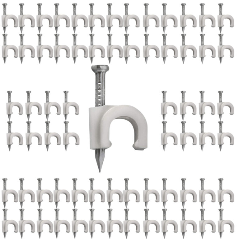 Kit 100 Grampo Miguelao Fixa Fio Cabo Coaxial 10mm