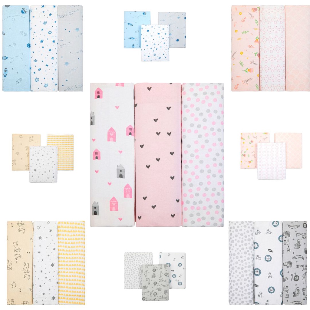 CUEIRO FLANELADO MANTA CHARUTINHO COMPOSE ESTAMPADO KIT C/03 UN -ACABAMENTO OVERLOCK BEBÊ PAPI