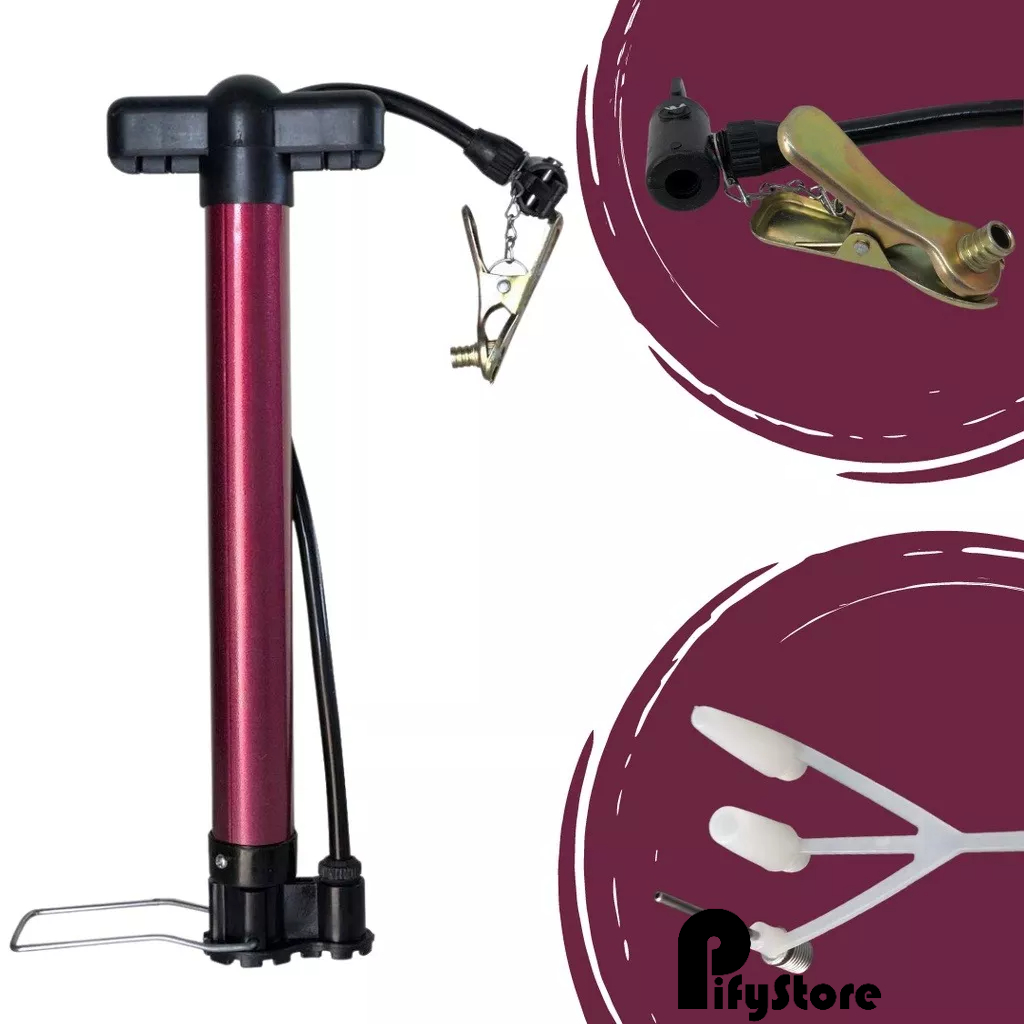 Bomba para Encher Pneu de Bicicleta Moto Carro bike bola piscina