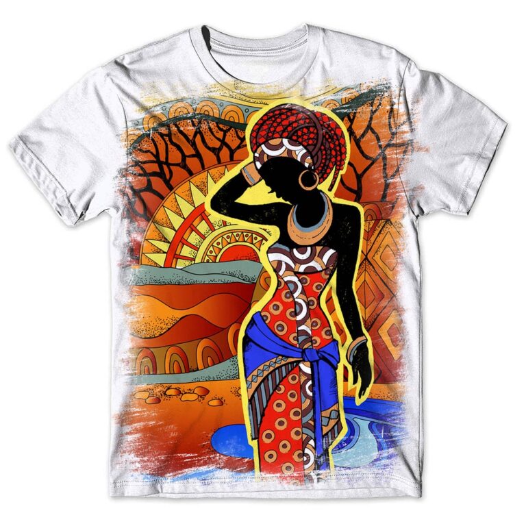 Camisa Camiseta Masculina Africana 55
