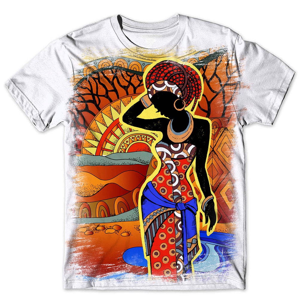 Camisa Camiseta Masculina Africana 55