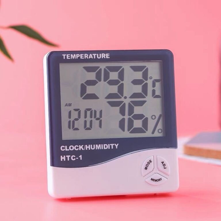 Termo-Higrômetro Digital Com Relógio Alarme E Ca