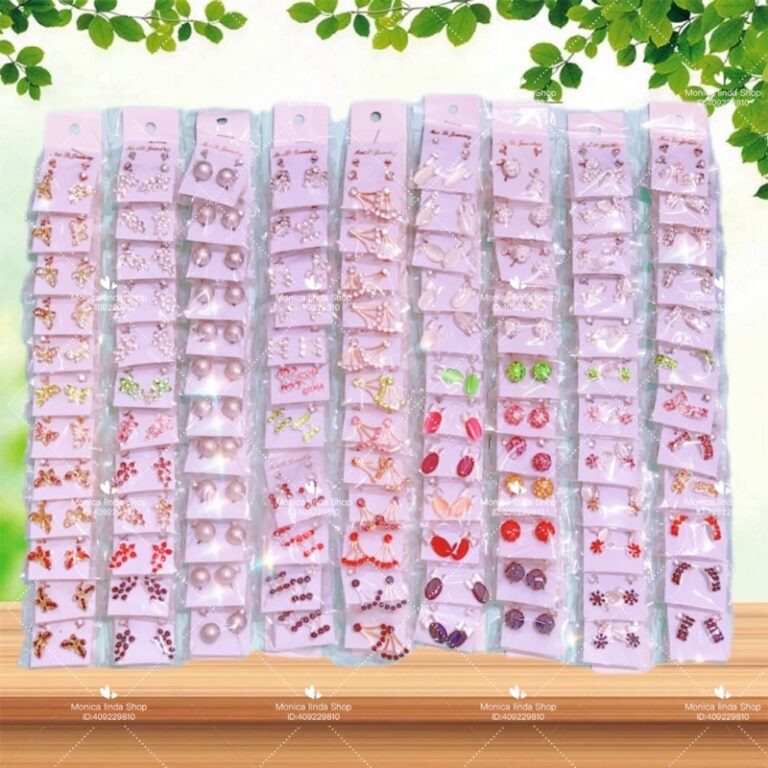 Kit 30 Pares de Brincos / 10 Cartelinhas com 3 Par