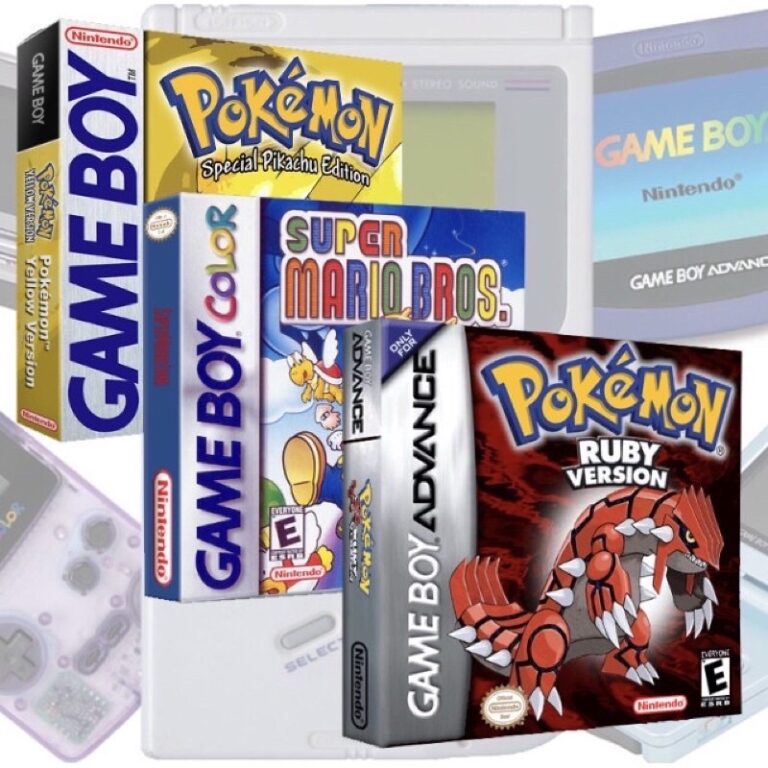 Caixas para jogos do Game Boy Color e Game Boy Adv