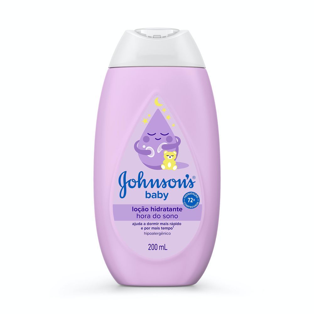 Loção Hidratante Relaxante Para Uso Diário Johnsons Baby Hora Do Sono, 200mL