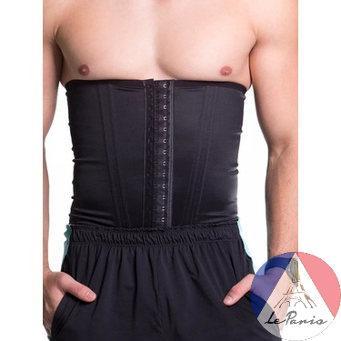 Cinta Modeladora Masculina 12 Barbatanas Dupla Com