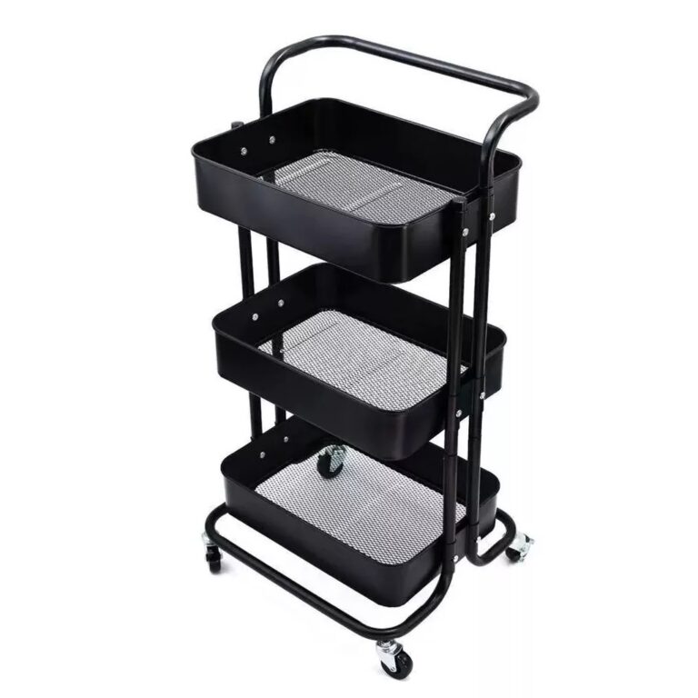 Carrinho Organizador Multiuso Laterais Aço –