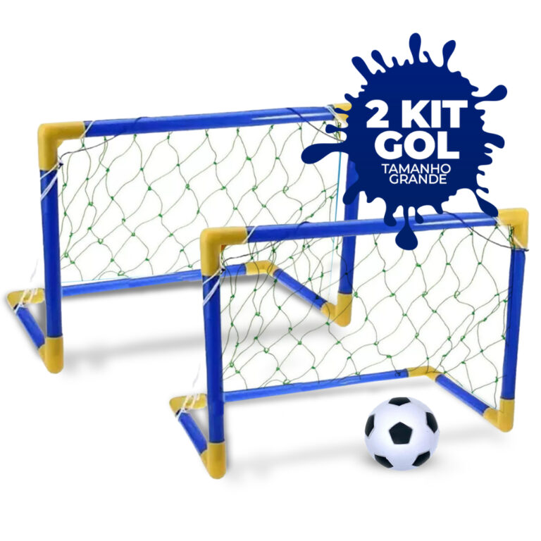 Kit Futebol Golzinho Mini Trave Rede e Bola brinqu