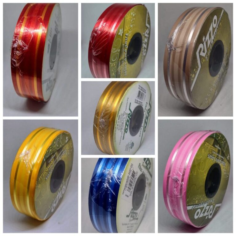 Fita plástica decorada 3D 32mmx100metros