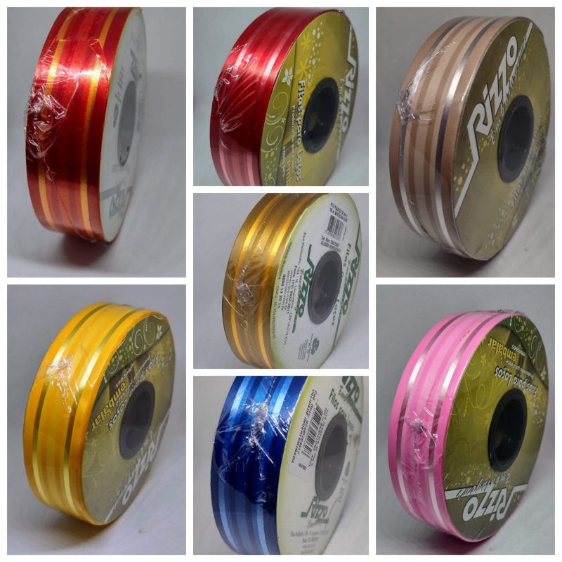 Fita plástica decorada 3D 32mmx100metros