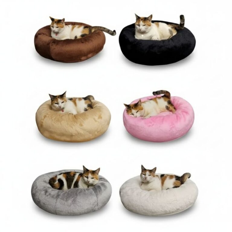 Cama para Gato Redonda Confortável – Cama P