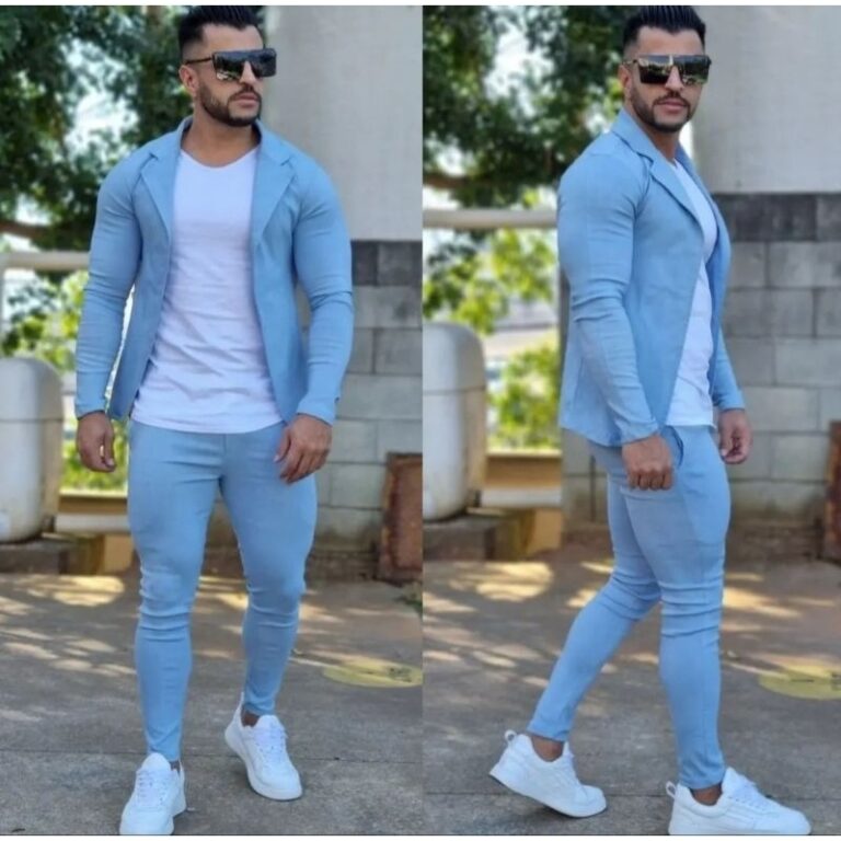 Blazer e Calça Alfaiataria Masculino Esporte Fino